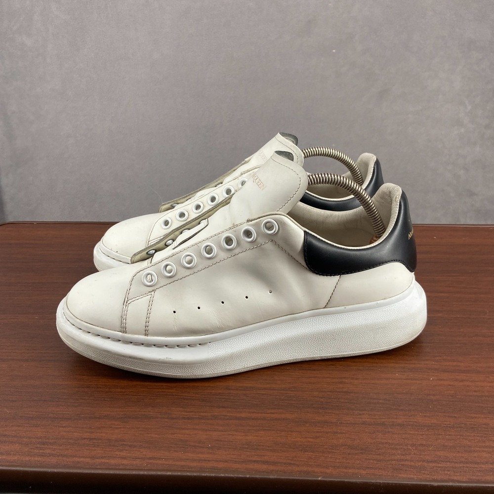 Alexander Mcqueen Oversized 553680 Men's 42 Shoes White Calf Leather Sneakers